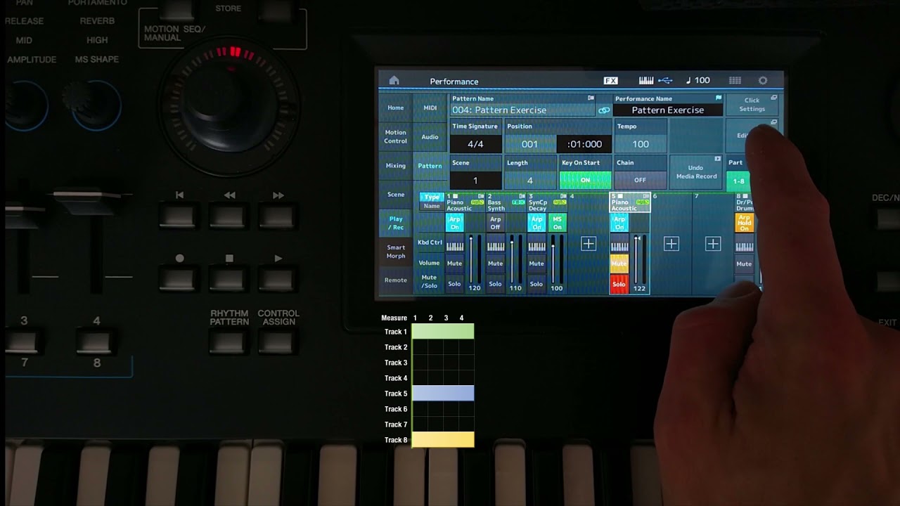 Yamaha MODX - Pattern Sequencer - Data Structure & Pattern Length