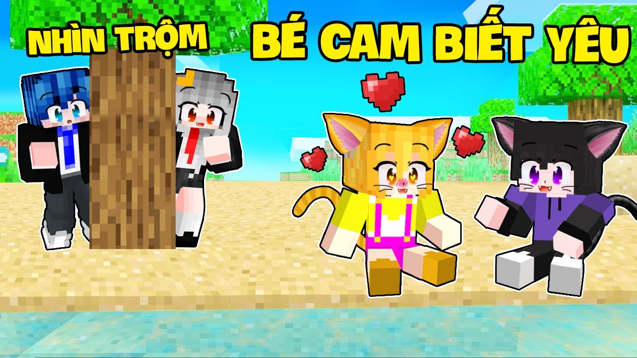 SAMMY BẤT NGỜ KHI BÉ CAM BIẾT YÊU TRONG MINECRAFT | SAMMY VÀ PHONG CẬN THEO DÕI BÉ CAM