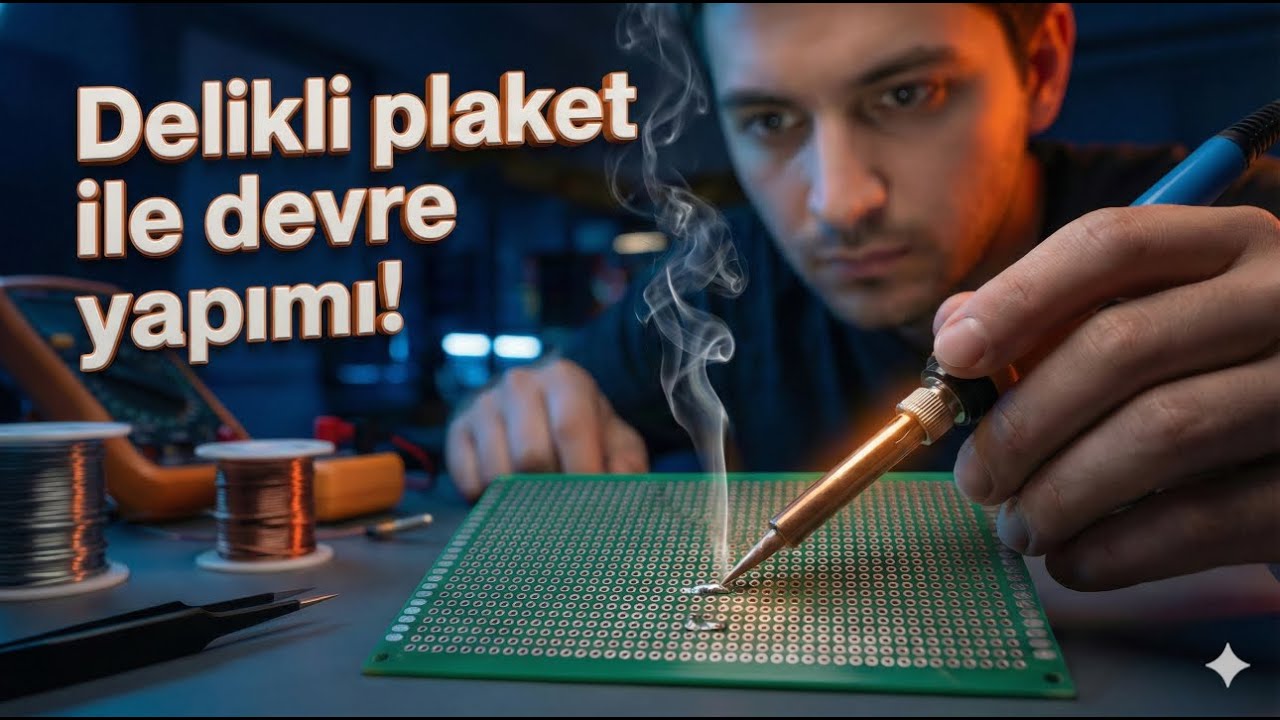 Delikli plaket ile devre yapımı