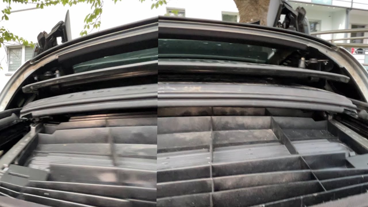 Как снять шторку люка VW EOS