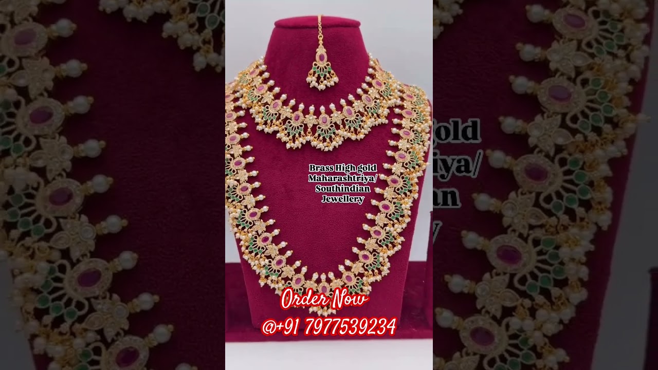 Maharashtrian Style Jewellery #jewelset #marathi #jewelry #youtubeshorts #youtube
