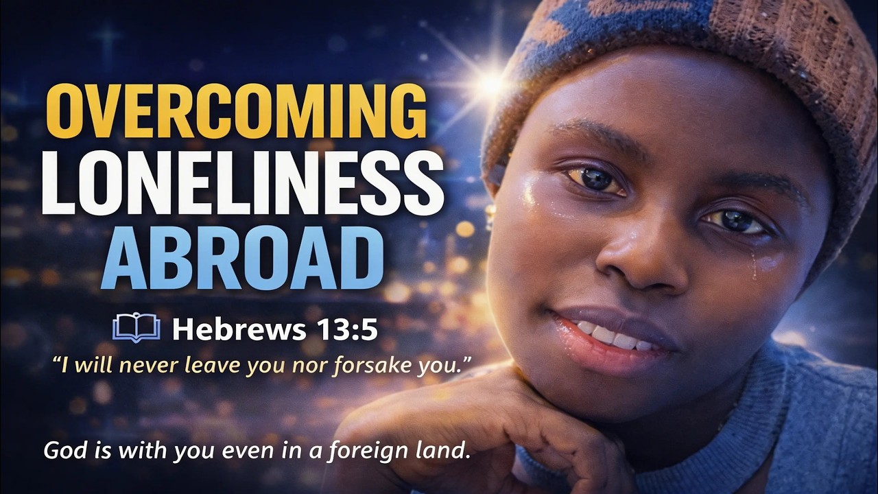 OVERCOMING LONELINESS ABROAD 📖Hebrews 13:5 📖Psalm 27:10 📖Psalm 34:18 📖Matthew 28:20