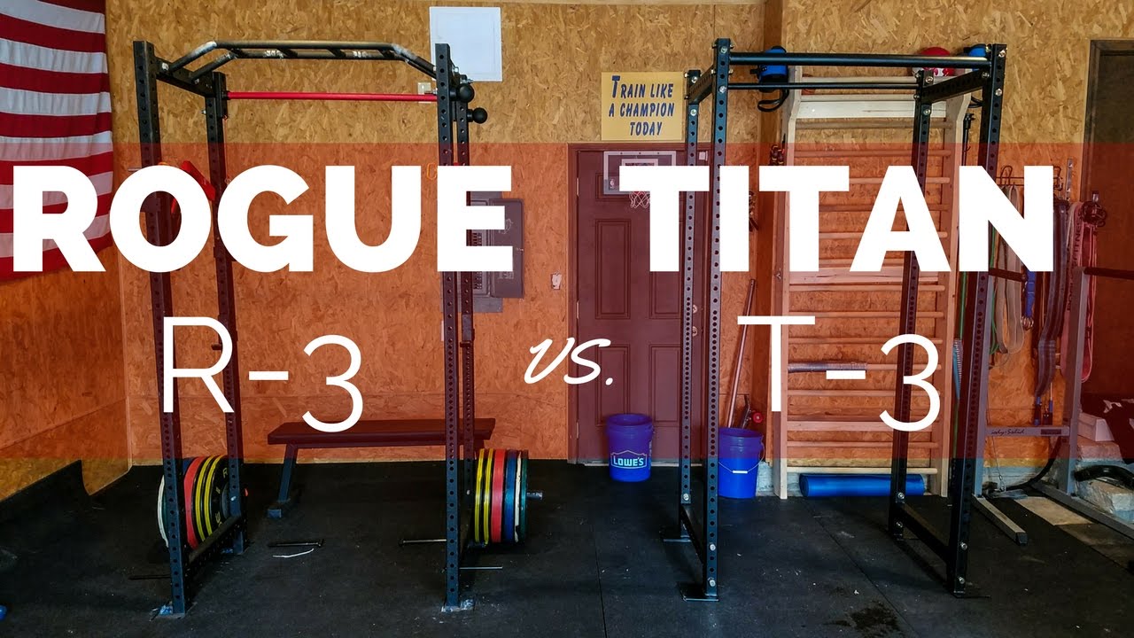 Лучшая битва в стойке для приседаний: Rogue R-3 против Titan T-3!