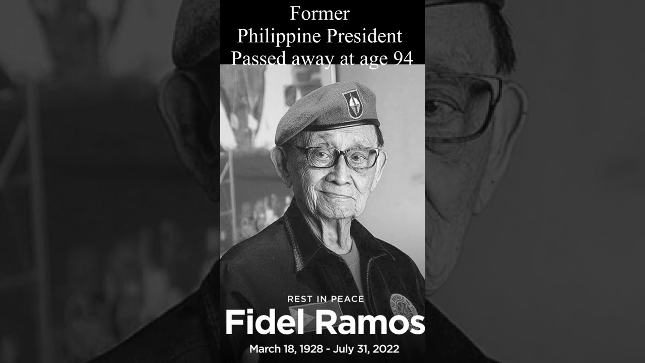 Former President Fidel V. Ramos passed away at age 94