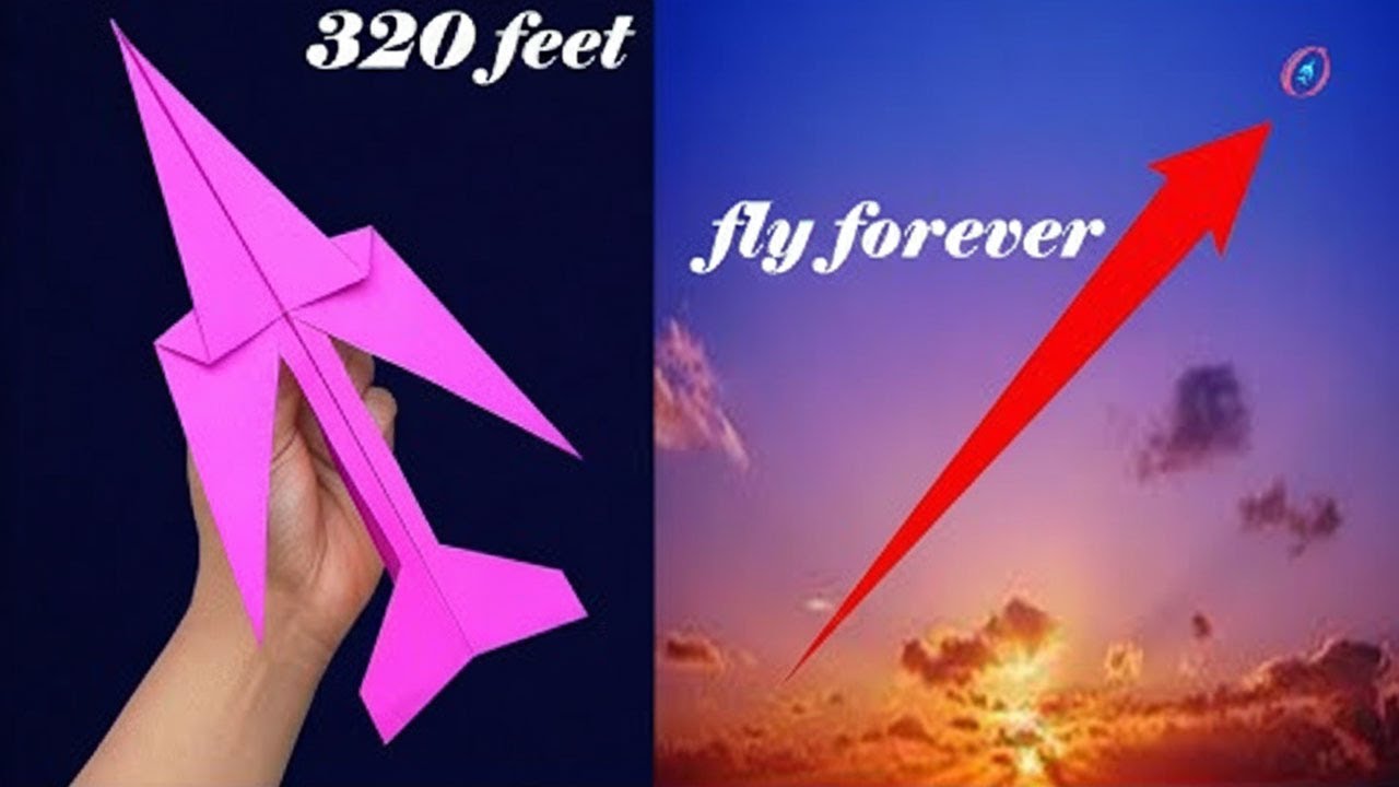 How to Make Paper Airplane Easy That Fly Far Fast-Over 450 Feet