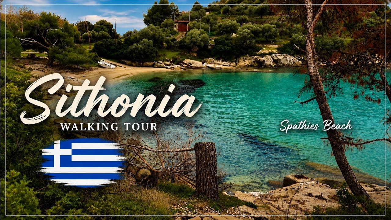 Półwysep Sithonia - Spathies Beach - Chalkidiki - Grecja [walking tour] Greece   NO TALK