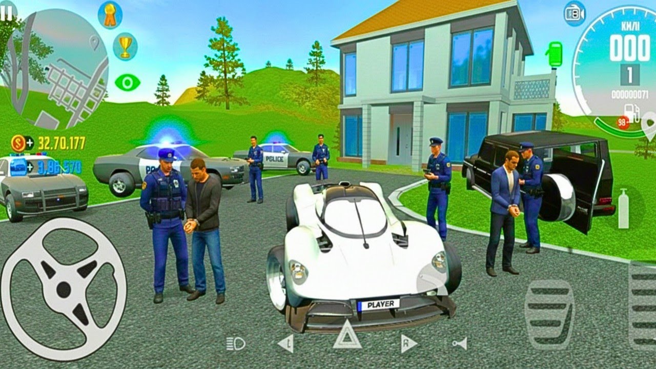 Меня арестовали вместе с мафией (ошибка полиции) 😯😈 || Геймплей Car Simulator 2