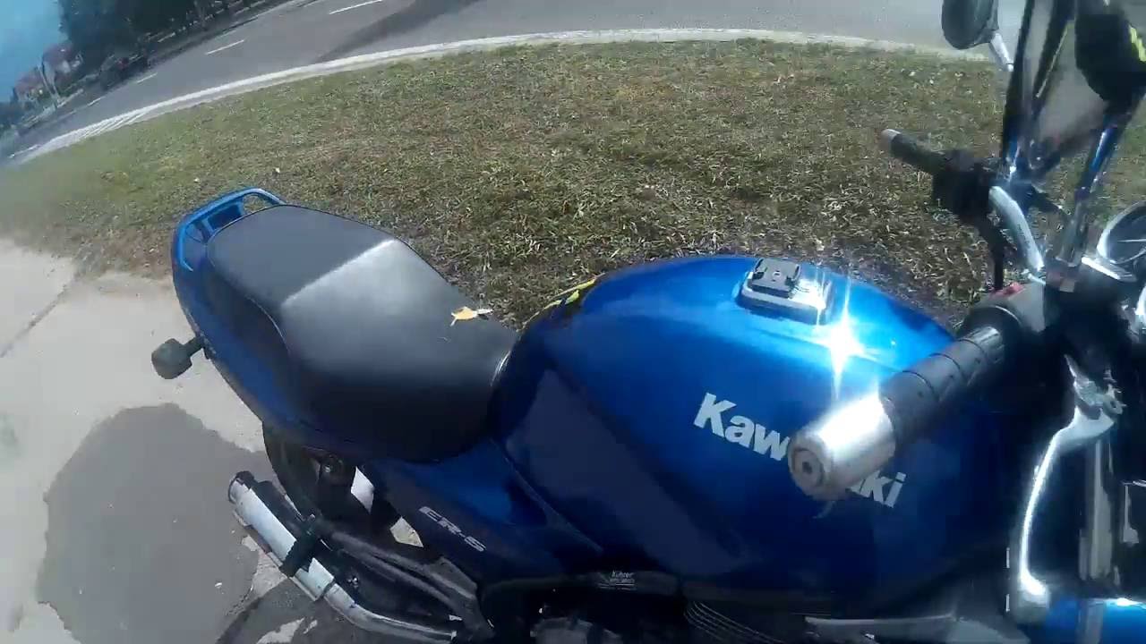 Dominator GP1 exhaust !! Kawasaki er5 no dbkiller