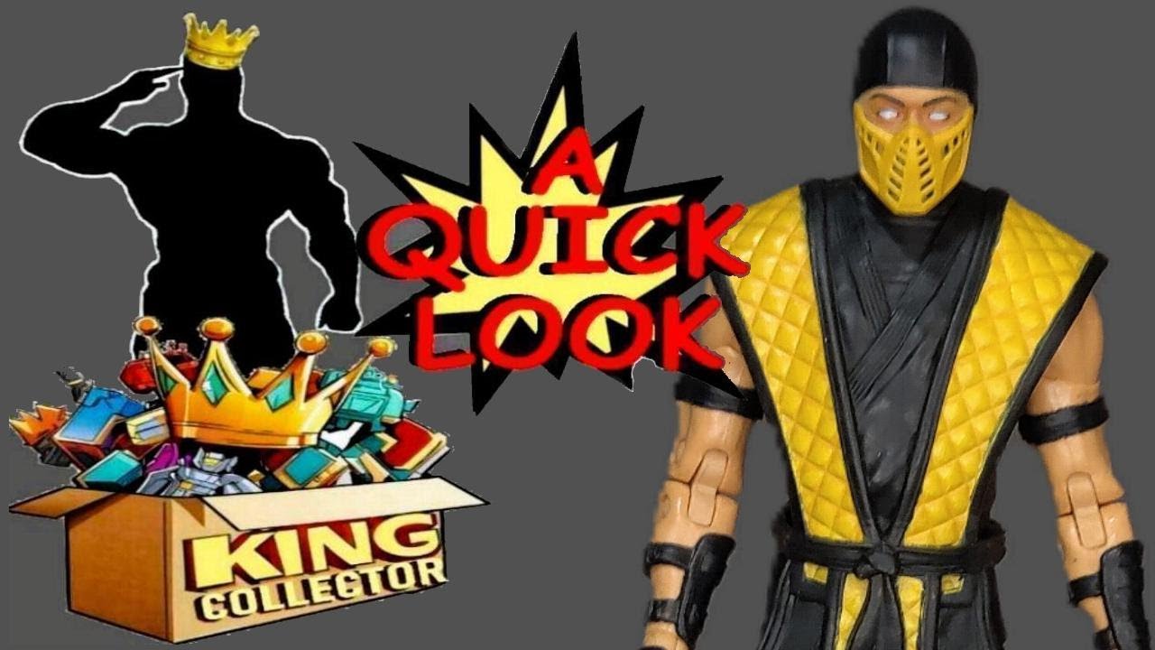 Scorpion Mortal Kombat Klassic McFarlane Toys Video Game Action Figure Quick Look Review