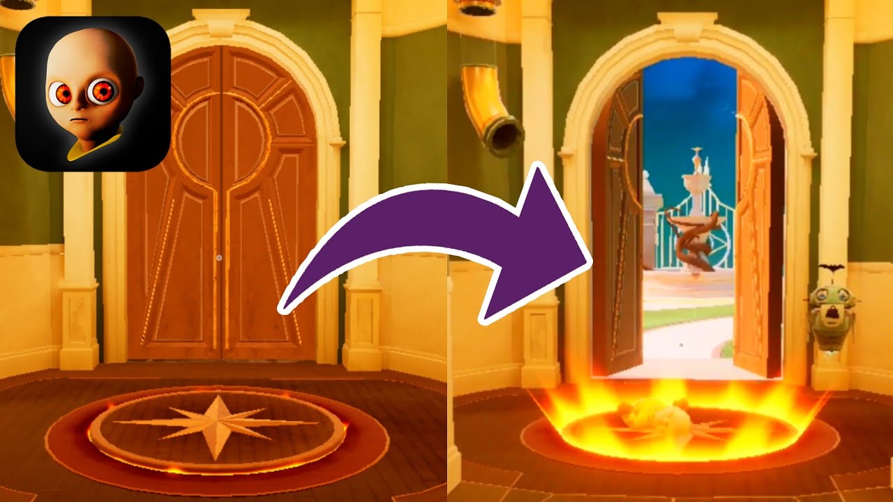 How To Open The Laboratory Exit Door | The Baby In Yellow Chapter: Laboratory (Tutorial Gameplay)