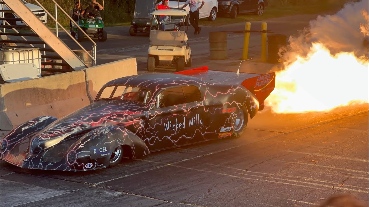 Jet cars at Great Lakes Dragaway (Time Machine Nationals 2025)