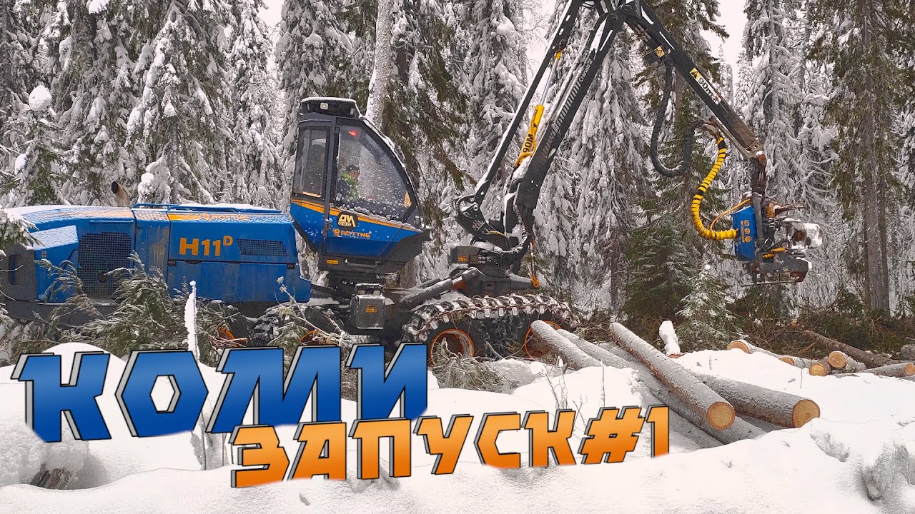 Запуск харвестера ROTTNE H11D в Коми#1