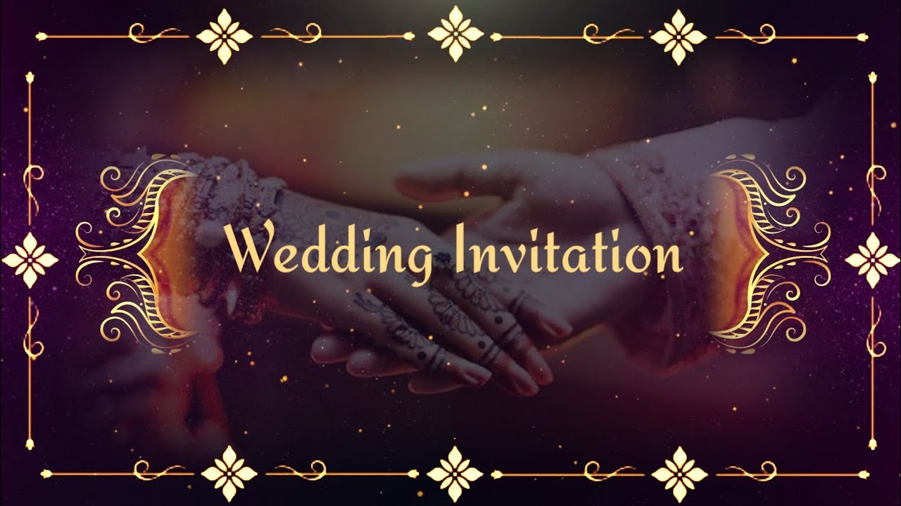 Royal WhatsApp Wedding Invitation Video| Wedding Invitation Video Editing | Wedding Invitation Ecard
