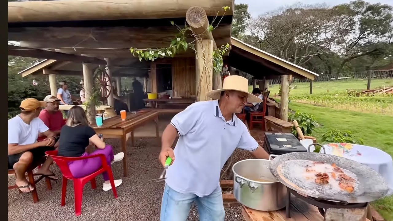 Fizemos Churrasco no Disco para os Cantores no Rancho Simplão de Tudo