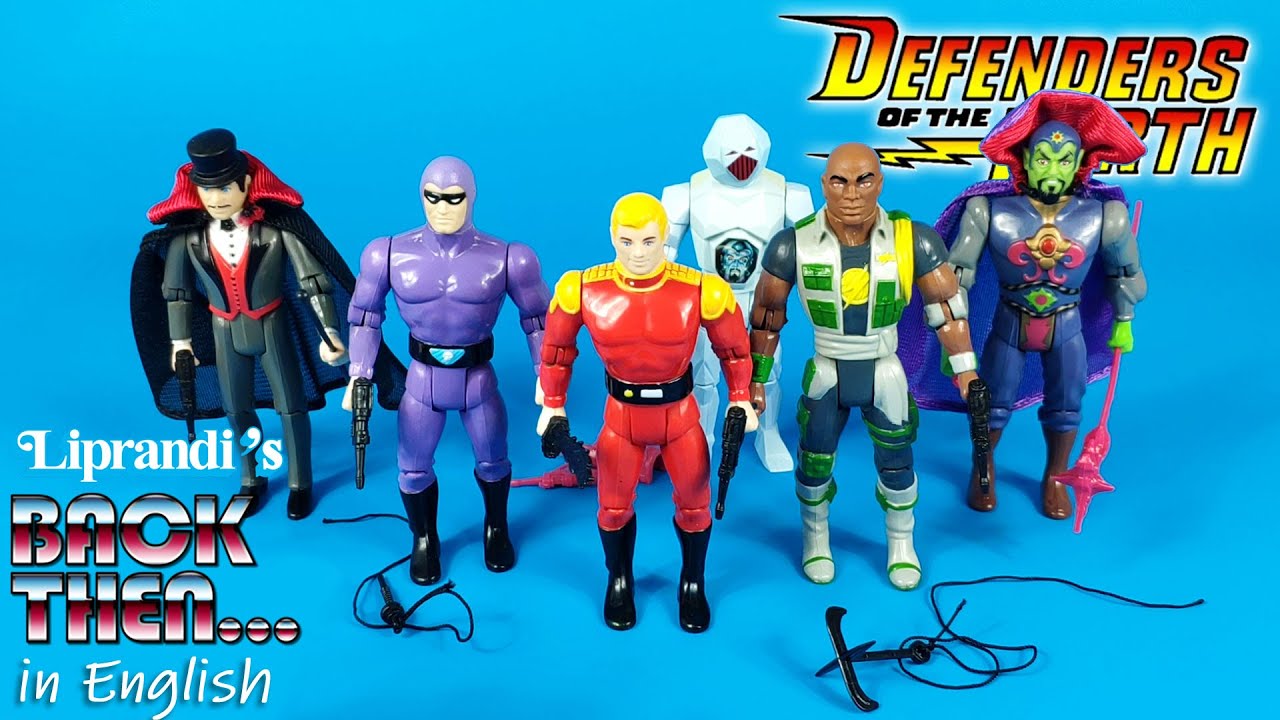 DEFENDERS OF THE EARTH - GALOOB 1986 - BACK THEN ENGLISH REVIEW VINTAGE REVIEW