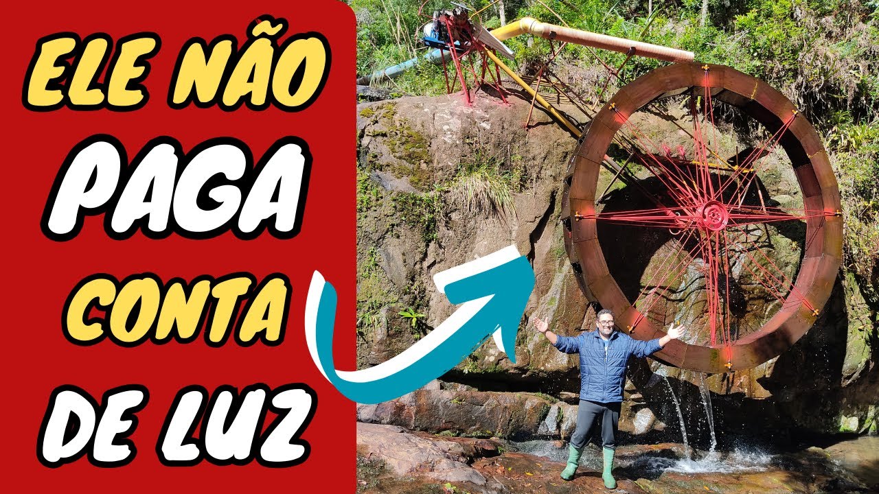 ✅ Roda d’Água que Gera Energia Elétrica – Invenção Genial do Magaiver Gaúcho!