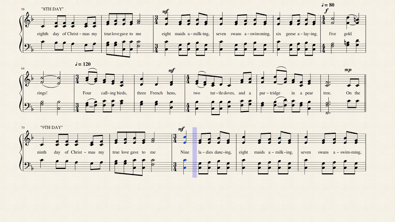 The Twelve Days of Christmas by Traditional English Carol