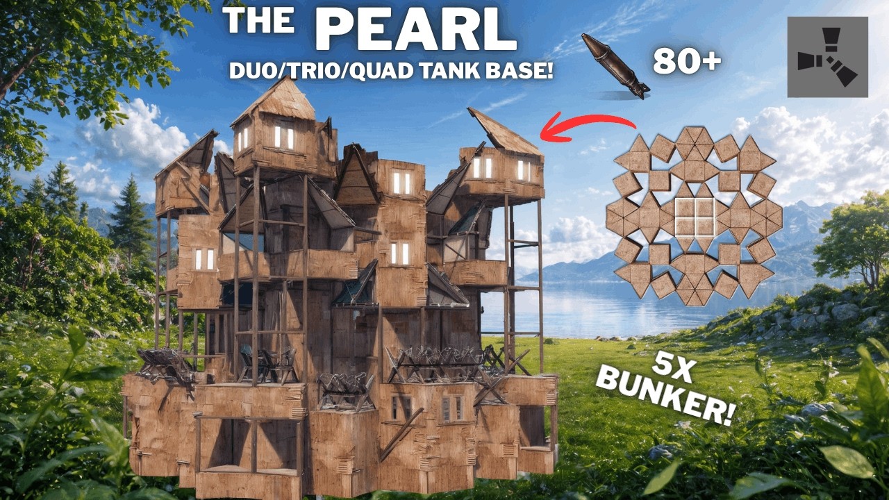 THE PEARL&ndash;BEST 2X2 EXPANSION &bull; DUO/TRIO/QUAD DESIGN&bull;5X BUNKER&bull;OPEN CORE&bull;SHIELD WALL&bull;RUST BASE 2026