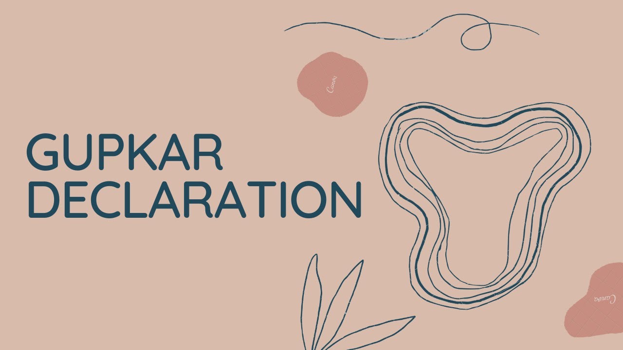 GUPKAR DECLARATION | J&K