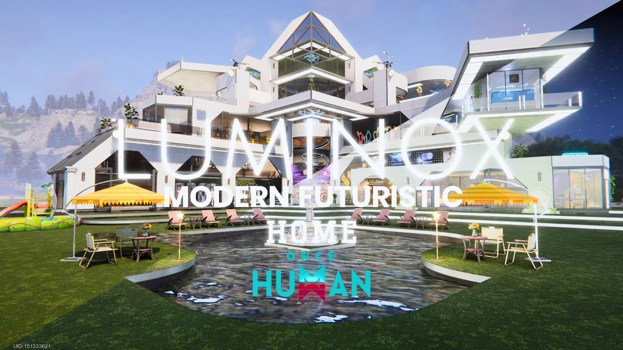 Luminox Modern Futuristic Home with Helipad🚁 | Once Human Base Showcase