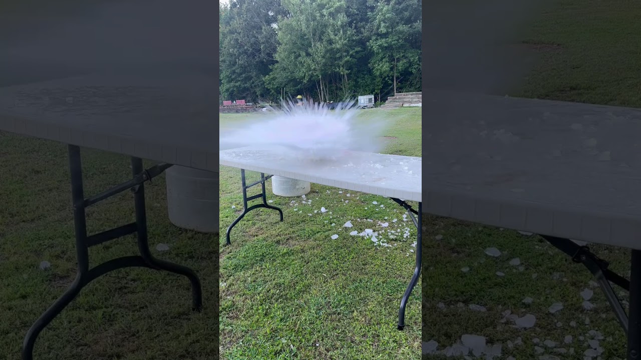 9mm Xtreme Defense vs ice chunk. Defender Ammunition.