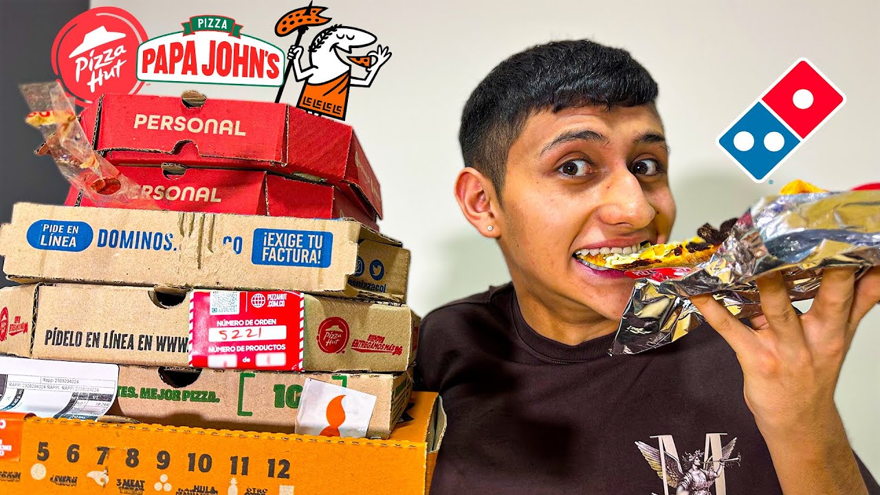 COMPRÉ LAS PIZZAS MÁS BARATAS🍕💲¿SON TAN MALAS?