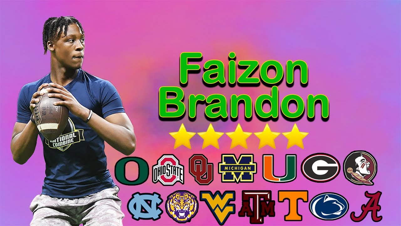 Faizon Brandon Highlights || 5 star || The Next Anthony Richardson