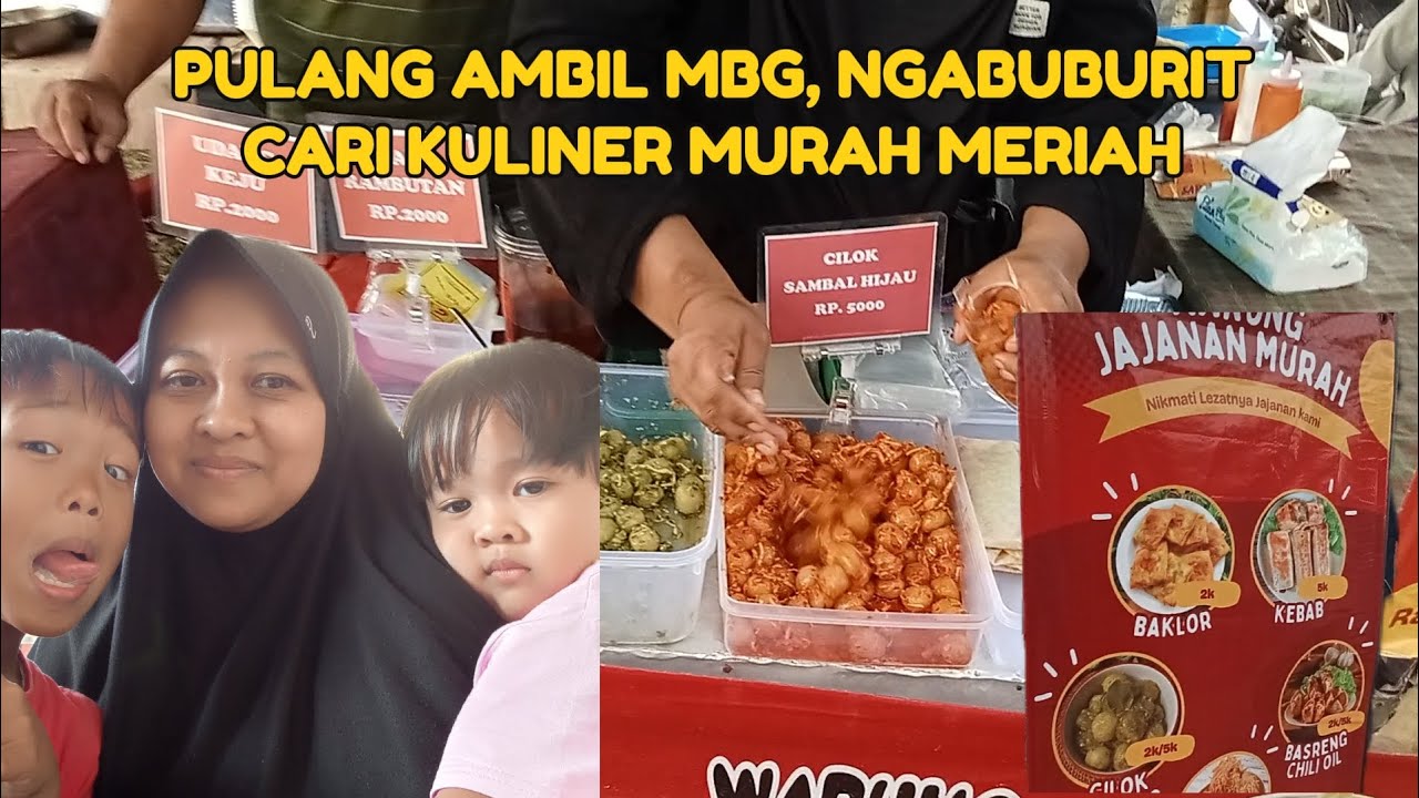 PULANG AMBIL MBG SI BOLANG, LANJUT NGABUBURIT CARI KULINER MURAH MERIAH ‼️