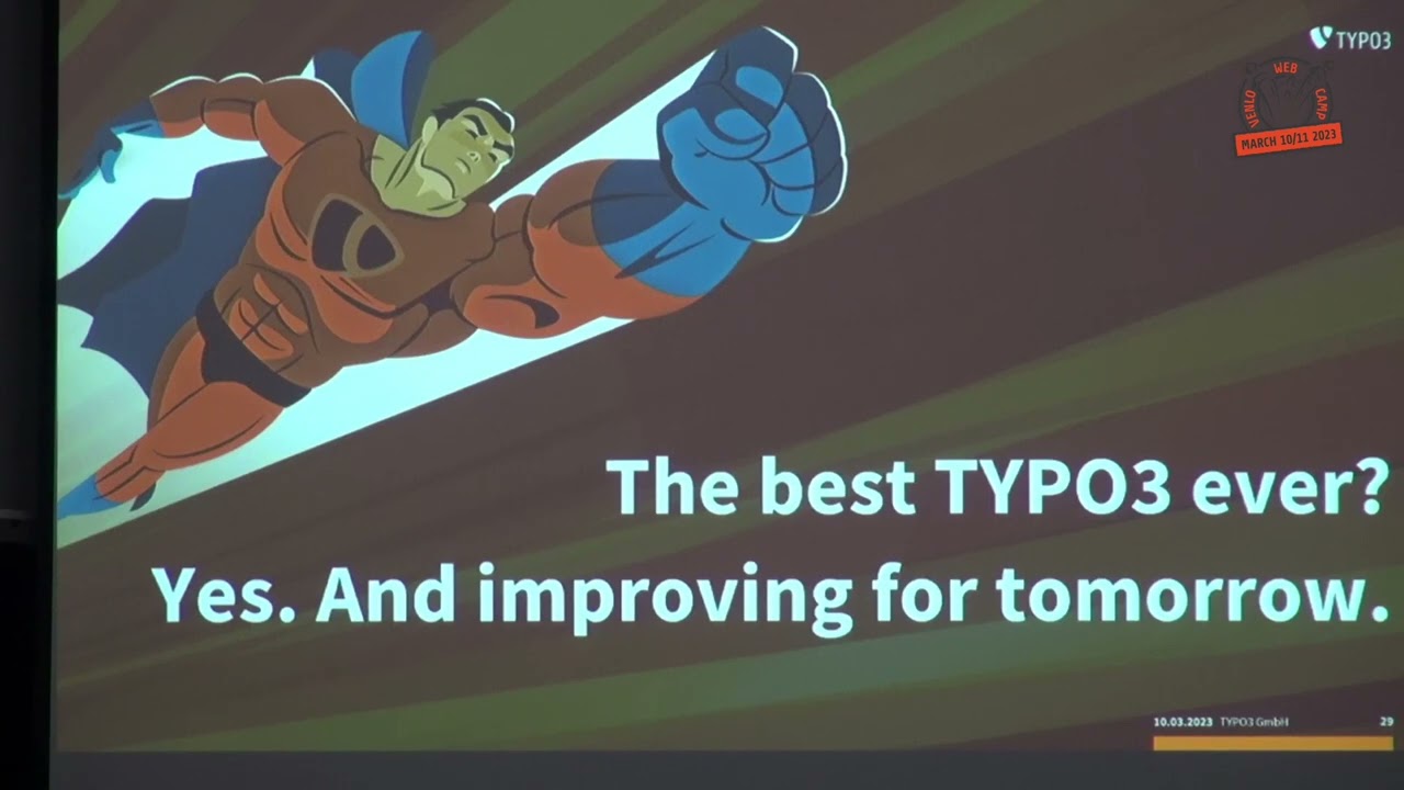 Current state TYPO3 - Benjamin Kott and Daniel Fau from TYPO3 GmbH - Web Camp Venlo 2023