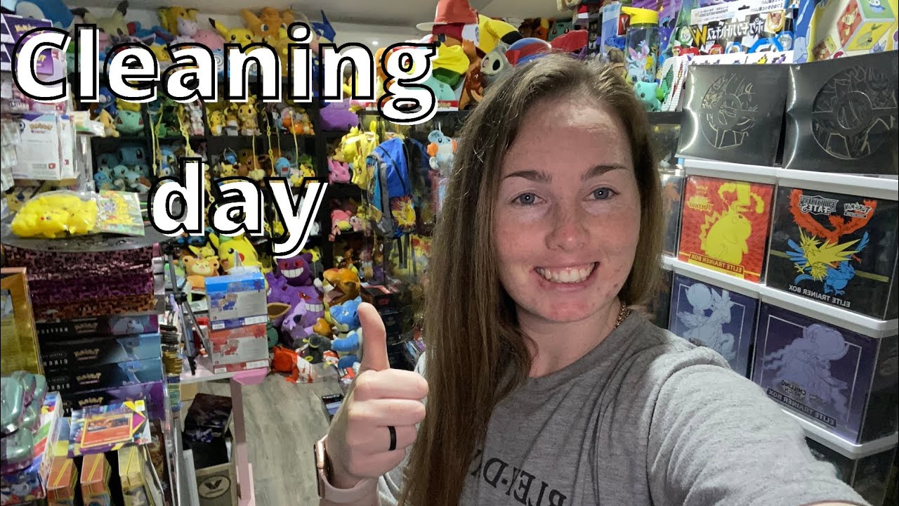 Come clean my Pokémon collection room with me!