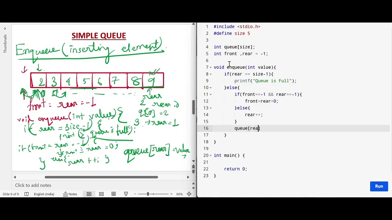 Simple Queue (FIFO) in Bengali | DSA for B.Tech | MAKAUT / WB Students