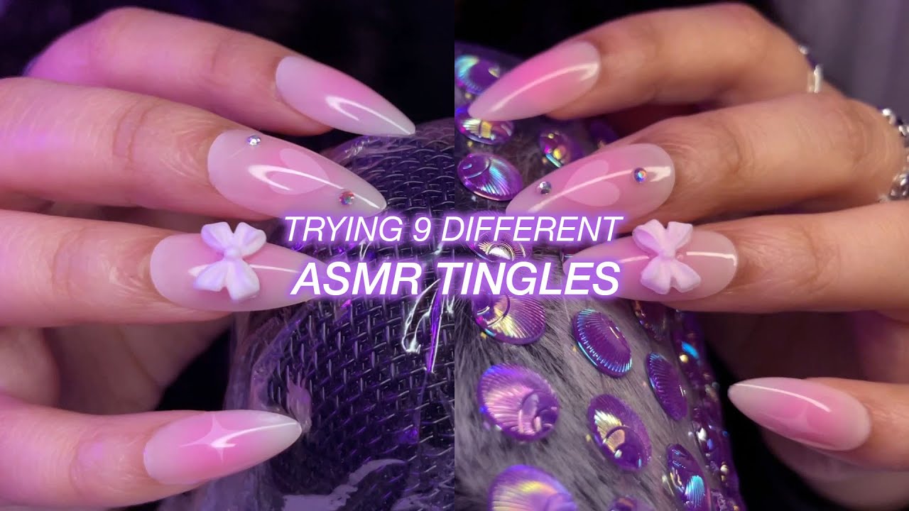 Trying 9 Different ASMR Tingles (No Talking) 🎙️🍒🎧♡‧₊˚