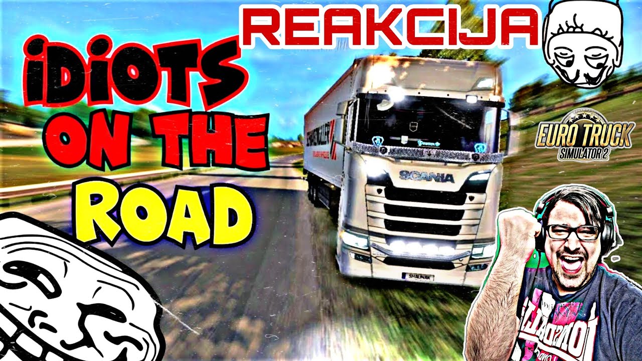 😂REAKCIJA - Ovdje je i bog rekao Laku Noc - Idioti na Cesti - Euro Truck Simulator 2😂