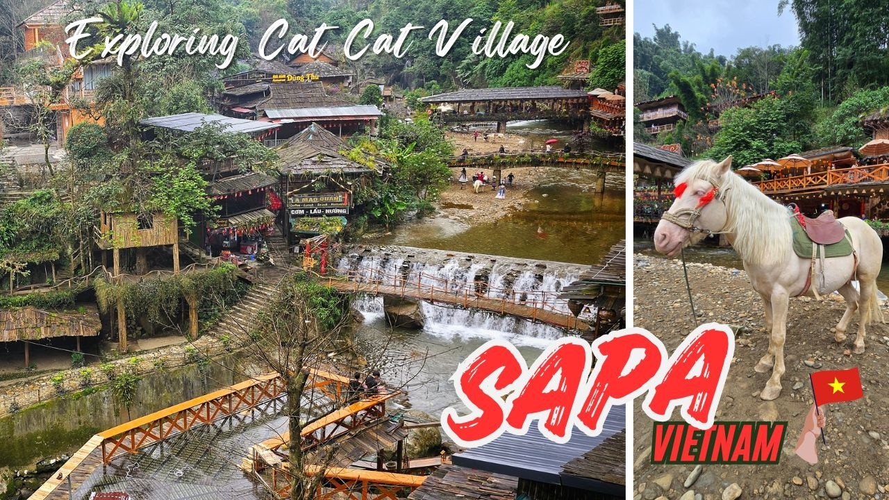 Breathtaking Cat Cat Village | H'mong Ethnic | Sapa Town |【VIETNAM】