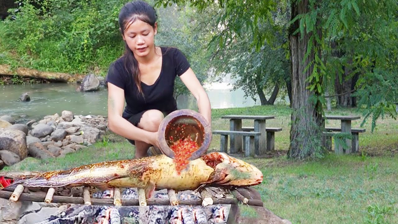 Big fish, yummy food! Catch and grill for survival! Plus, more cooking videos