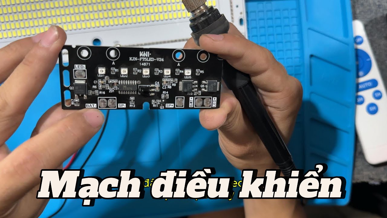 Hướng dẫn thay thế mạch điều khiển thông minh cho đèn năng lượng mặt