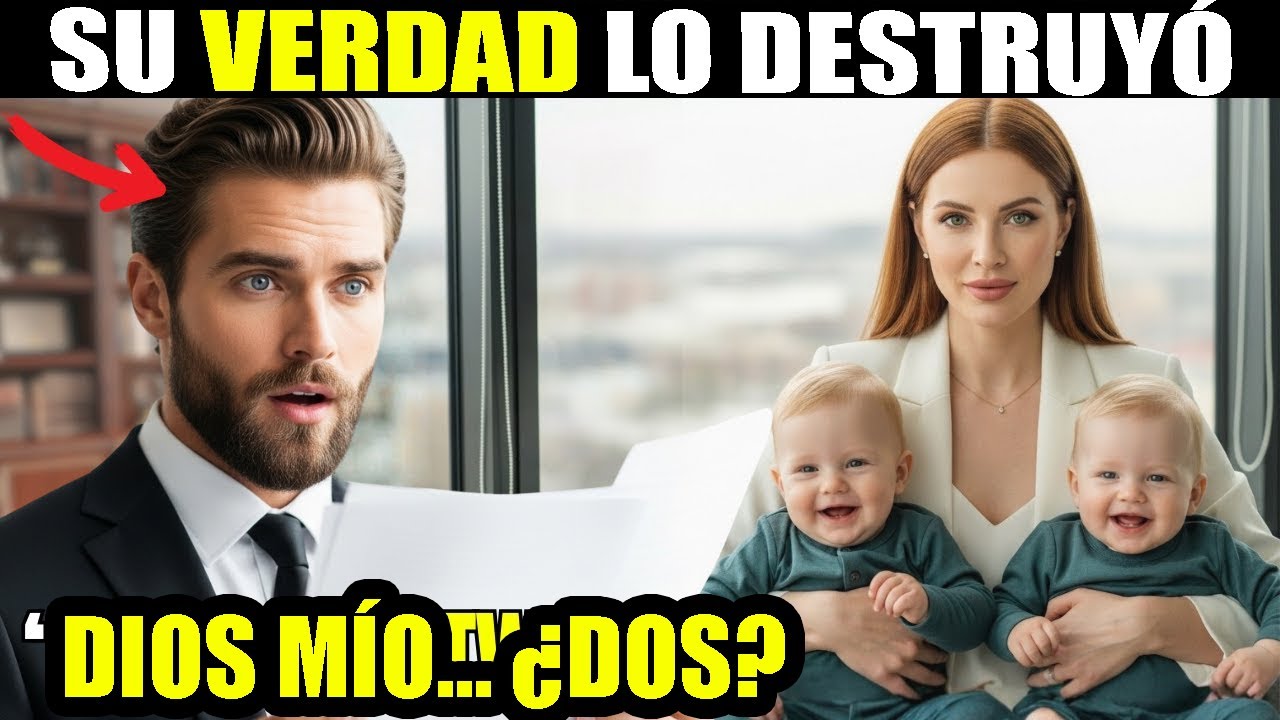 Espera que firme el divorcio en su oficina… hasta que ella entra con gemelos y silencio total.