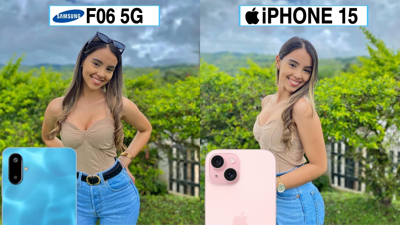 Сравнение камер Samsung Galaxy F06 5G и iPhone 15