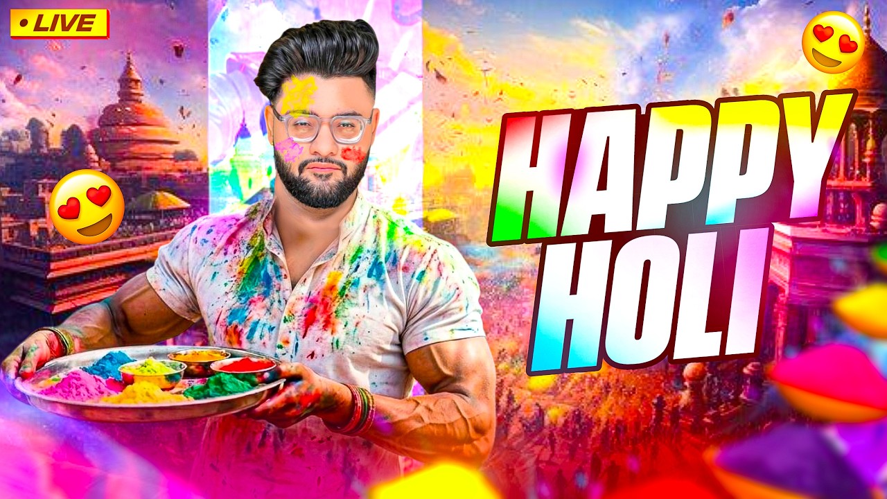 HAPPY HOLI🎯FREEFIRE 🔴LIVE🔴