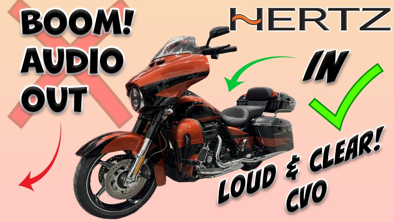 CVO Streetglide 2017 года — вместо громкой музыки — система Hertz Plug-n-Play! Громко и чётко!