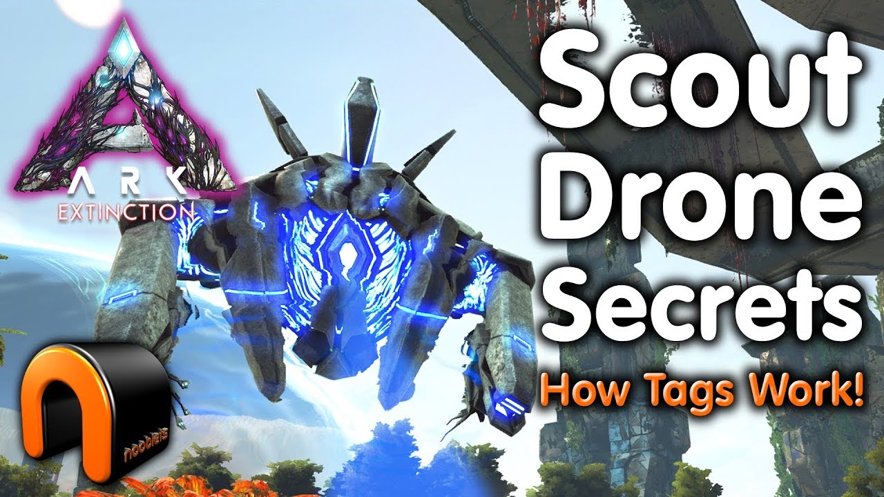 ARK Extinction SCOUT DRONE Как работают метки!