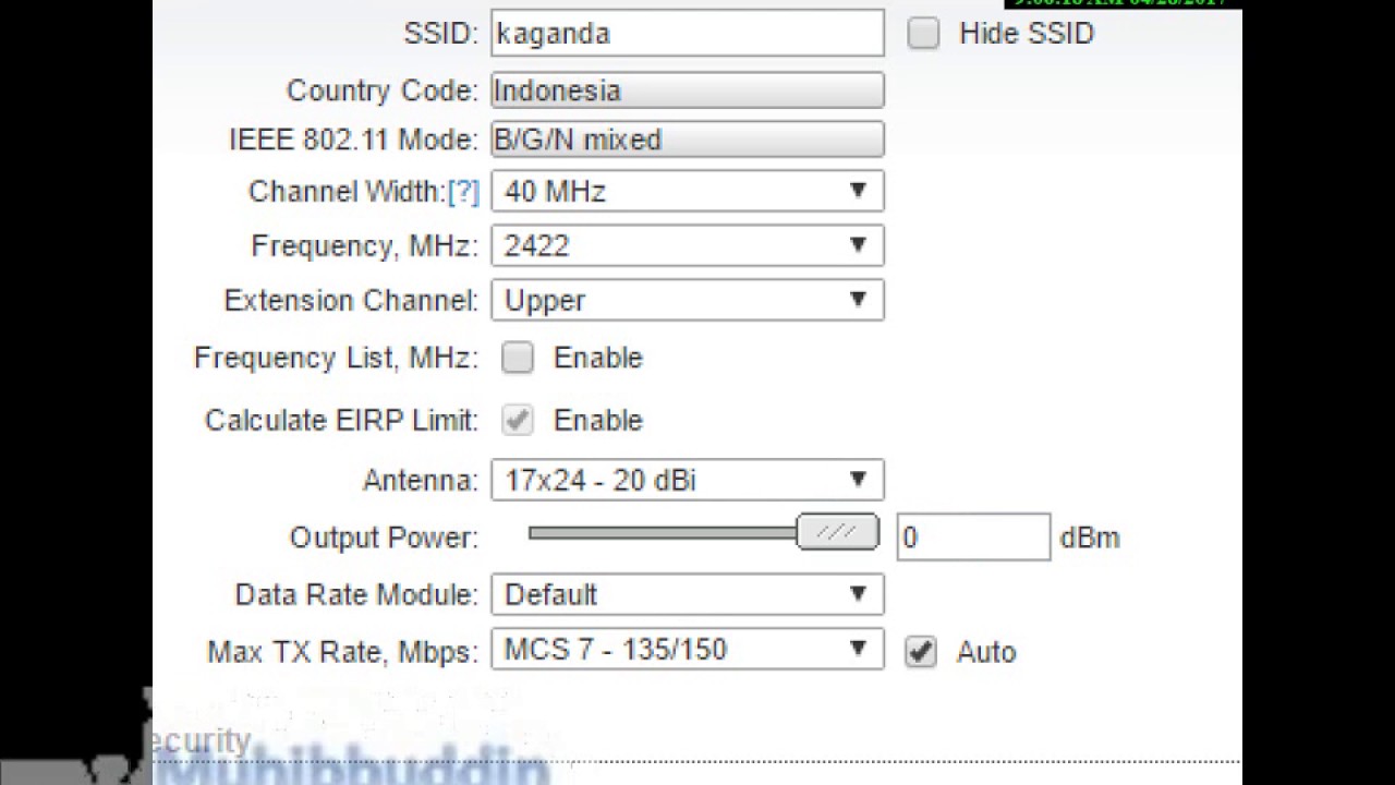 Configuration AirGrid M5HP