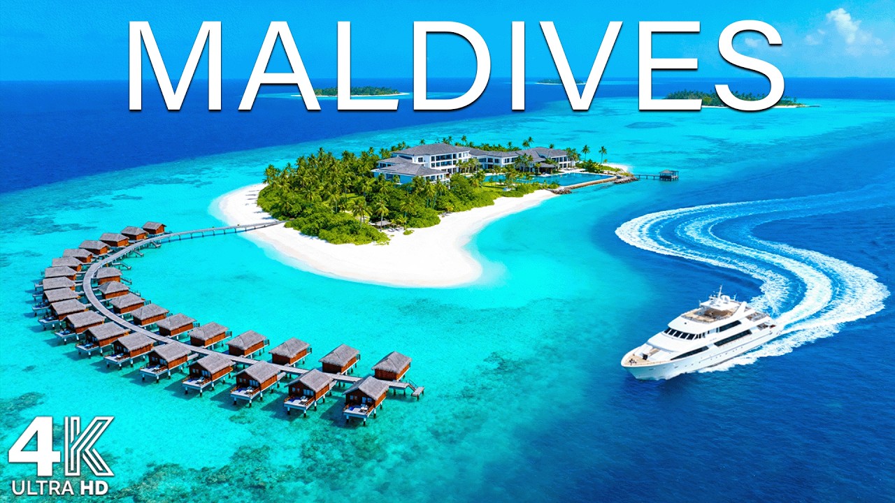 [4K] Maldives 2026 🇲🇻 – Crystal Lagoons, Coral Atolls & Endless Blue | Luxury Island & Deep House