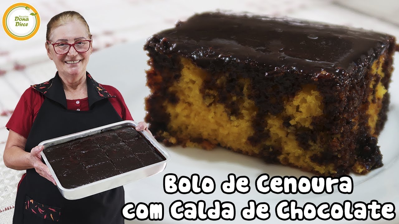 Bolo de Cenoura com Calda de Chocolate | O MELHOR Bolo de Cenoura com Chocolate do MUNDO #337