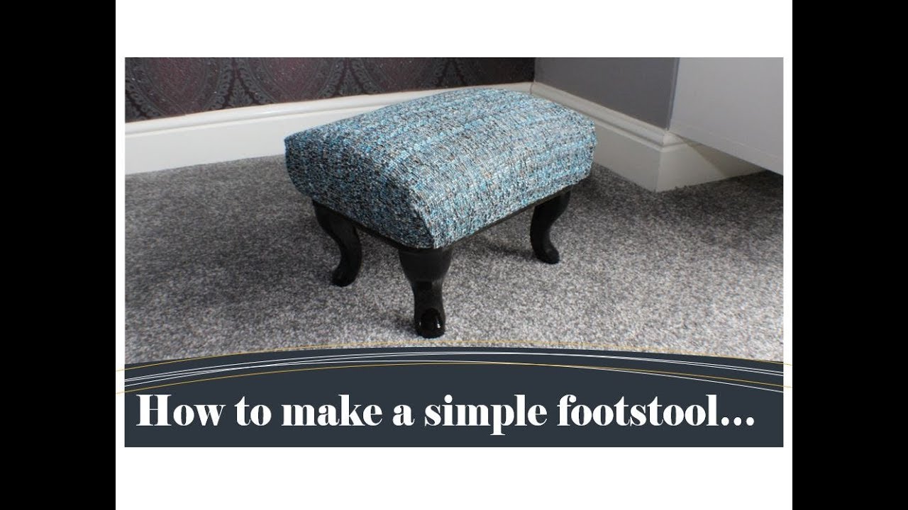 How to make a simple footstool... Easy DIY