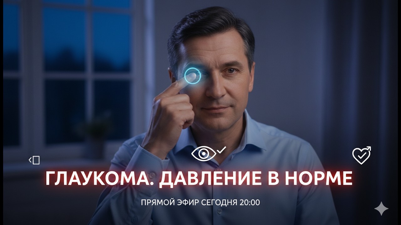 🔥 Глаукома: как снизить внутриглазное давление за 5 минут