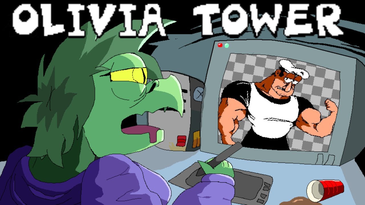 Pizza Tower but I'm a Twitter Artist | Olivia Tower Mod (FULL SHOWCASE)