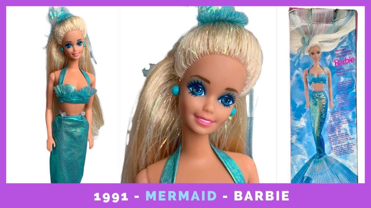 ✅ 1991 ❤️ MERMAID BARBIE 🎀 Barbie Sirena 🧜‍♀️ UNBOXING coleccionista adulto muñeca en español