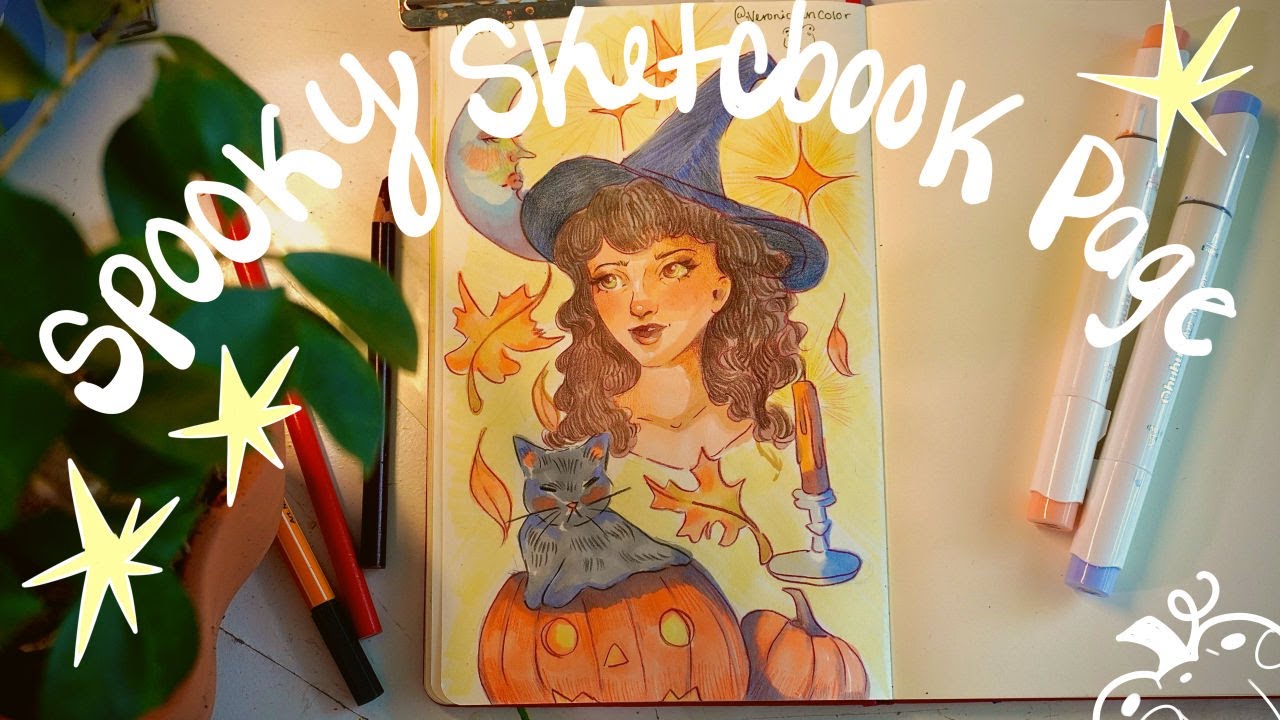 SPOOKY Sketchbook Art Session ☆