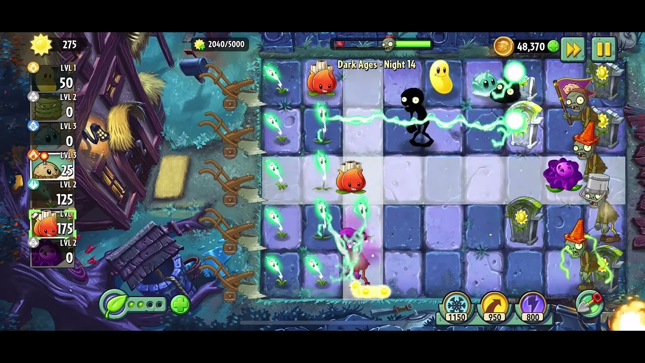 Plants vs Zombies 2 - Dark Ages - Night 14 - 2024